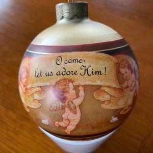 Vintage Hallmark “Let Us Adore Him” ornament                 Dated 1981